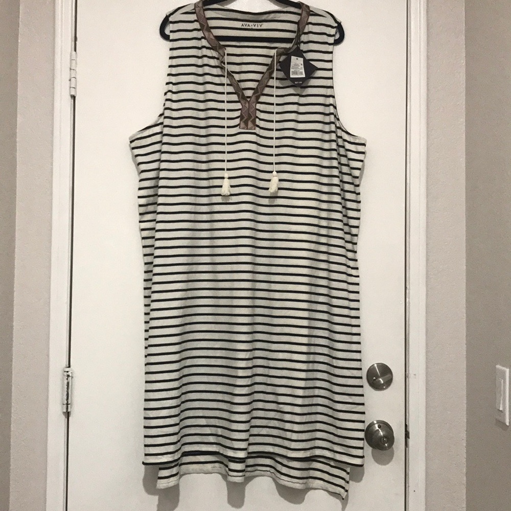 NWT Ava & Viv Stripe Dress - Picture 6 of 7